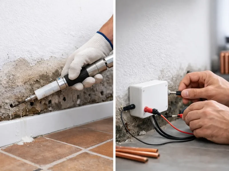 Inyecciones antihumedad vs electroosmosis: ¿qué conviene?